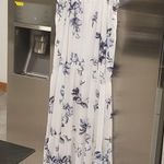 Yumi Kim 💕💕 Darling Maternity Maxi Dress ~ White & Blue Floral Print Small S Photo 8
