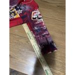 Jess & Jane Shirt Women Size Medium London City Print Cotton Teacher Travel Red Photo 7