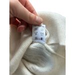 Khan Bogd Mongolian Cashmere Cable Knit Puff Sleeve Sweater Cream Ivory Size S White Photo 6