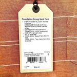 prAna NWT Foundation Scoop Neck Tank in Copper Heather Stripe - Size Small Photo 2