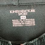 Jones New York  Sport hunter green velour track jacket size medium Photo 5