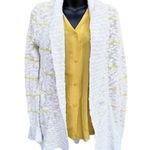 O'Neill O’Neill Open Knit Cardigan Loose Knit White Yellow Stripes Women’s S Beach Surf Photo 0