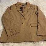 Lulus  Classic Tan Blazersize L brand new length 30”pit to pit 36” Photo 7
