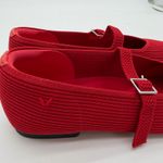 Vivaia Margot Mary Jane Comfort Old Money Flxible Arch Support Flats Ruby Red 9 Photo 6