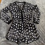Revolve Parker Silk Long Sleeve Romper Photo 0