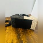 Michael Kors Mercer Medium Messenger Signature Logo Crossbody Bag Vanilla Black Photo 4