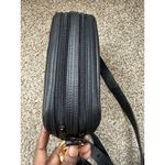 Field Manor Faux Leather Crossbody Bag Double Zip Compartment Square Shape NWOT Black Photo 5