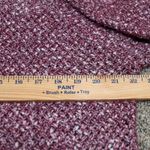 J.Crew Honeycomb Knit Crewneck Wool Blend Sweater XL Heathered Maroon Knit Photo 8