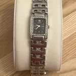 Citizen Eco-Drive Ladies Watch Crystal Black Dial Crystal and Stainless Bracelet Photo 1