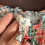 easel  | Boho Floral Off-Shoulder Mixed Print Tiered Swing Midi Dress | Small Photo 4