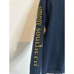 Simply Southern Long Sleeve Shirt Women’s Large Navy Elephant Graphic Tee Photo 2