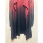 Adam Levine Womens Cardigan Ombre Red to Black Open Front Knit Sweater Small Photo 4