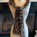 Cozy Scarf Winter Brown Fluffy Photo 4