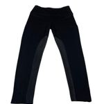 Lysse  Tummy Control Black Pull On Equestrian Suede Insert Leggings Photo 11