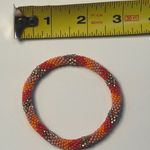 Sashka Bracelet Handmade Boho Chic Crochet Beaded Roll Photo 2