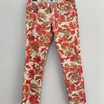 Paige Skyline Ankle Peg Floral Straight Leg Jeans size 27 Photo 5