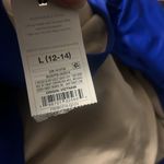 Shade & Shore Large Royal Blue Bikini Bottoms High Waisted Swim Bottoms ruched Photo 4