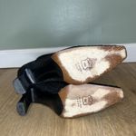 Stuart Weitzman Women’s 7.5AA Boots Black Lace Cutout Suede Mid-Calf Heels Goth Photo 6