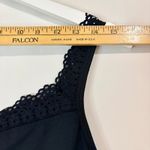 Halara  Women’s Lace Trim Casual Tank Top Black Size Medium NWT Summer Basic Photo 4