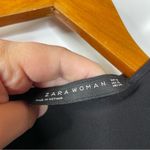 ZARA Structured Black Long Sleeve Blouse Size Xsmall Photo 2