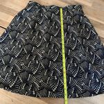 Vintage JM Studio Black & Cream Patterned A Line Skirt S Photo 3