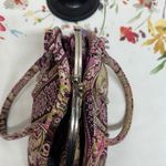 Vera Bradley Eloise Very Berry Paisley Floral Quilted Kiss Lock Shoulder toteBag Photo 4