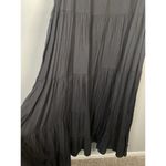 Anthropologie‎ Samant Chauhan Floral Embroidered Tiered Maxi Dress Women's 0 (S) Black Photo 7