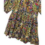 Apiece Apart  Dress Womens XS Black Floral Organic Cotton Puff Sleeve Boho Summer Photo 5