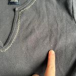 Sonoma Vintage 90s/Y2K Jean Company Embroidered Black Top 3/4 Sleeve size medium Photo 4