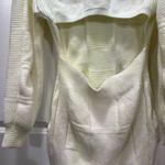 Area Stars Off White Open Back Knit Dress Size Large $175 Photo 6