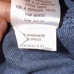 TOAD & CO Women's Large Windmere II Short Sleeve Dress Navy Butterfly Blue Photo 5