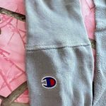Champion  embroidered grey cotton cropped hoodie Photo 5