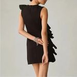 Anthropologie  Hutch Sleeveless Ruffle Sheath Dress Size‎ M Black Photo 2