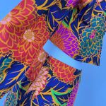 Farm Rio NWOT  Multicolor Floral Garden Cut-Out Long Blazer Size S Photo 15