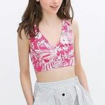 ZARA  Trafaluc tropical denim crop top Photo 4