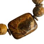 Picture Jasper Statement Necklace with Faceted Beads & Large Focal Stone Photo 5
