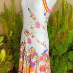 Didier Parakian Floral Art Printed Flowy Maxi Dress | Boho Gypsy Vintage Size M Photo 7