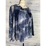 American Eagle Outfitter Off Shoulder Top Womens L Marble Velvet Smock Stretch Photo 2