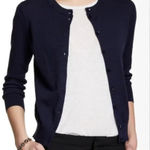 J.Crew  Navy Blue Classic Clare Cardigan Sweater Photo 0