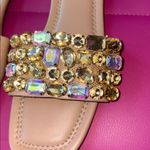 Steve Madden  Brionna Tan Rhinestone Flat Sandals Size 9 Photo 2