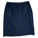 Norton Mcnaughton Norton McNaughton Classic Navy Blue Lined Washable Straight Skirt 14 Academia Photo 0