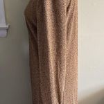 South Beach  longline gold side slits open front Metallic Duster Cardigan Sweater Photo 6