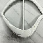 Vintage Metal White Fish Scarf Slide Shirt Tie Bar Belt Buckle Photo 3