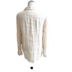 Club Room Luxury 100% Linen Button Down Long Sleeve Light Beige Coastal Boho Size M Photo 1