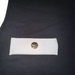 ZARA  Women's Black Sleeveless Mini Dress‎ White Gold Button Detail Size M Photo 7