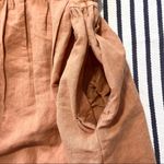 Anthropologie Forever That Girl Puff Shoulder Babydoll Linen Blend Mini Dress in Dusty Rose Photo 10