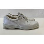 Ecco Soft Women's Leather Lace Up Walking Shoes Beige Size 41 Photo 1