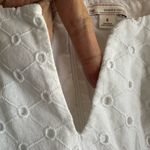 Gap White Eyelet Notch Neck Shift Dress Sleeveless Mini Marcy Preppy Graduation Photo 2