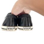 Coach  Polly Black Monogram Sneakers Sz 6 Photo 3