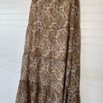 Candie's Boho Snake Print Tiered Maxi Skirt Photo 6